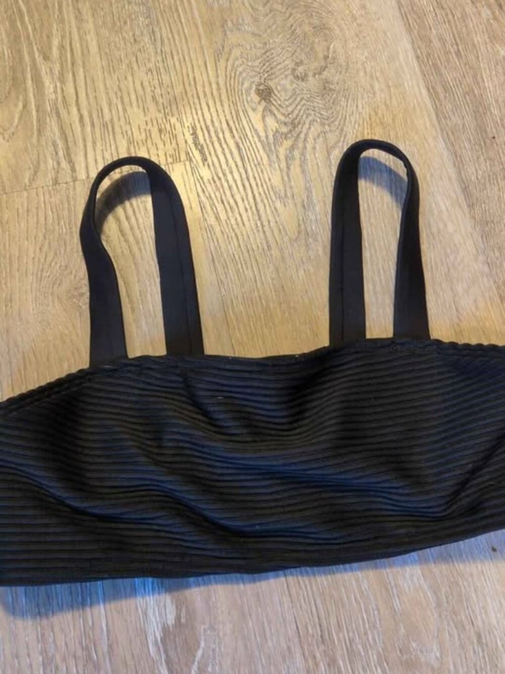 Abercrombie Kids Black Ribbed Bikini Top 9/10
